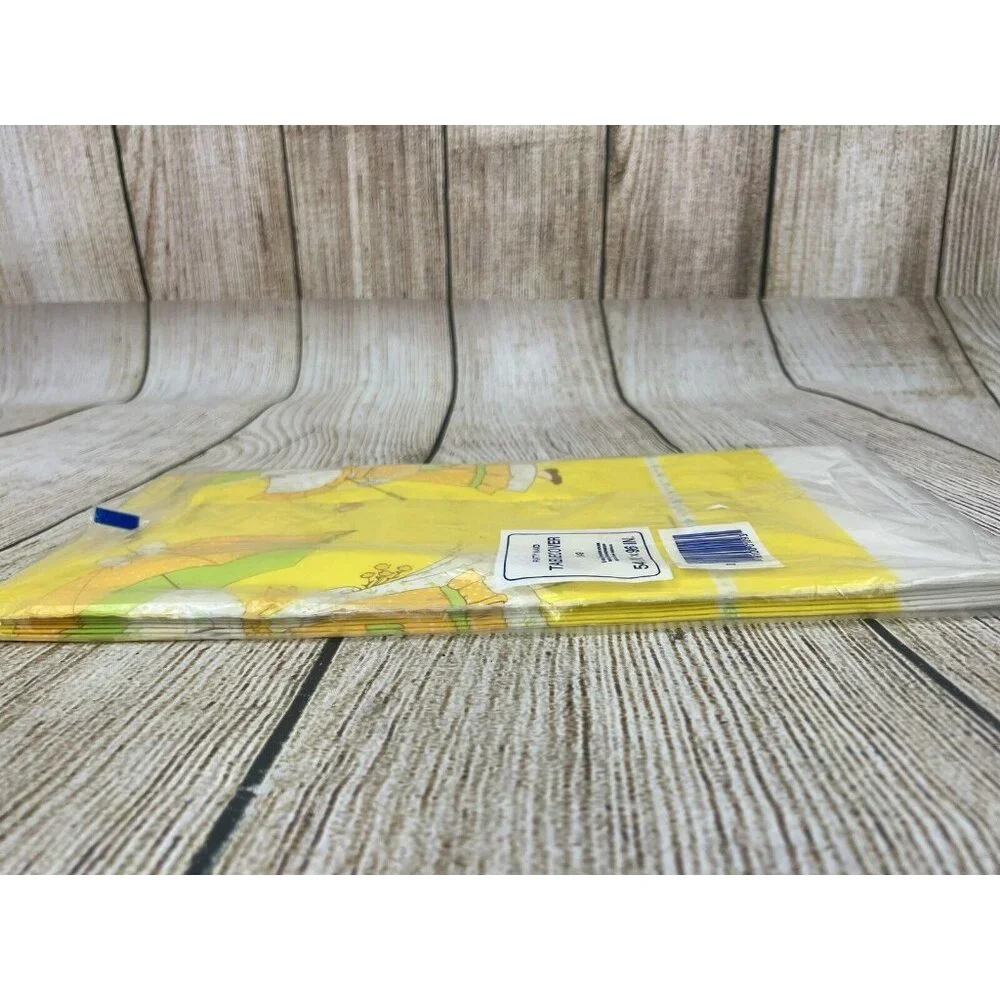 Vtg 70s Holly Hobbie American Greetings Paper Tablecloth Table Cover‎ 54x96 NOS